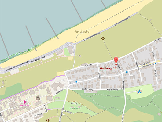 Lage des Ferienhauses Cordes