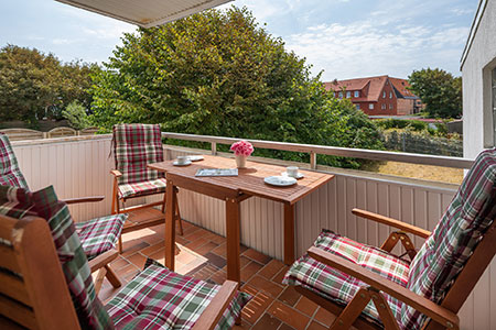 Balkon Fewo 1, Ferienhaus Coordes