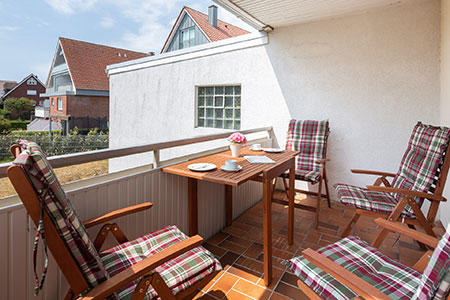 Balkon Fewo 1, Ferienhaus Coordes