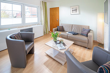 Wohnraum Fewo 1, Ferienhaus Coordes