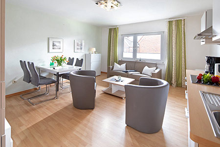 Wohnraum Fewo 2, Ferienhaus Coordes