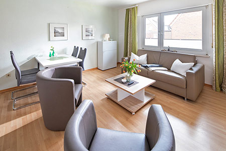 Wohnraum Fewo 2, Ferienhaus Coordes