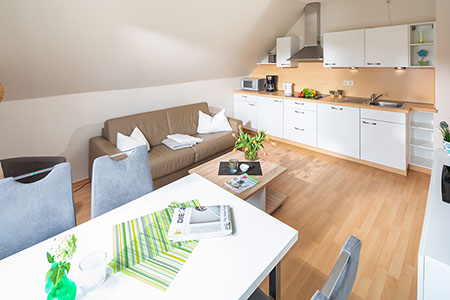 Wohnraum Fewo 3, Ferienhaus Coordes