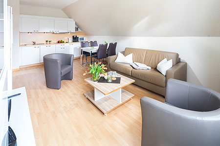 Wohnraum Fewo 4, Ferienhaus Coordes