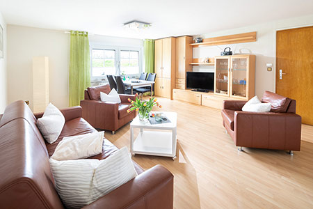 Wohnraum Fewo 5, Ferienhaus Coordes