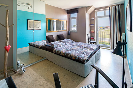 Schlafzimmer 1 Meerblickwohnung, Gorch-Fock-Weg