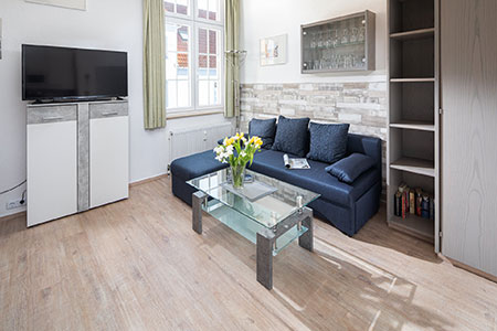 Wohnraum Appartement 11 Appartementhaus am Kurpark