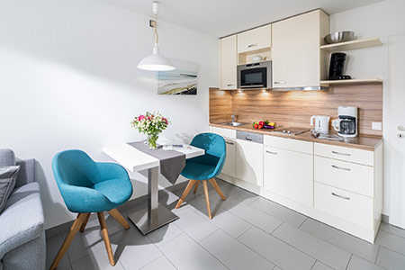 Küche Appartement 18, Appartementhaus am Kurpark