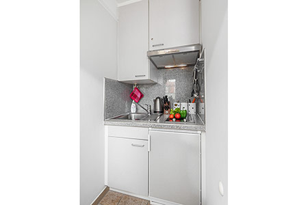 Küche Fewo 19, Appartementhaus am Kurpark