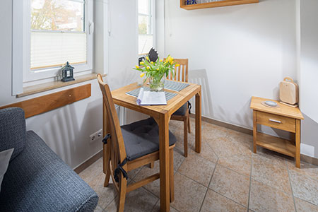 Wohnraum Fewo 19, Appartementhaus am Kurpark