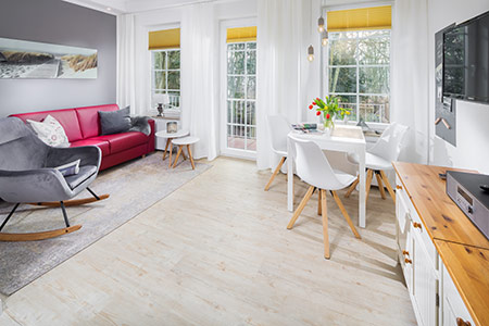 Wohnraum Fewo 20, Appartementhaus am Kurpark