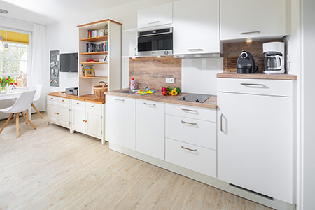 Küche Fewo 20, Appartementhaus am Kurpark