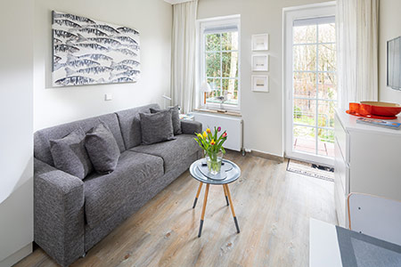 Wohnraum Appartement 21, Appartementhaus am Kurpark