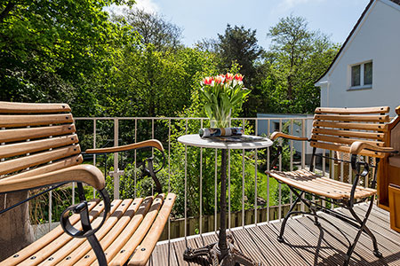 Balkon Appartement 22, Appartementhaus am Kurpark