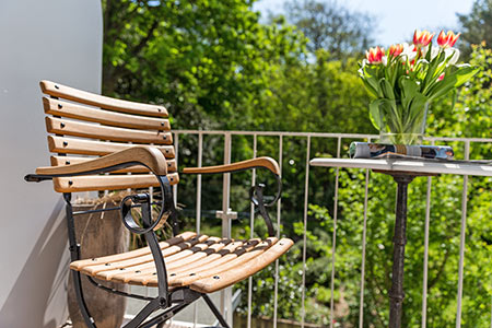 Balkon Appartement 22, Appartementhaus am Kurpark