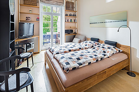 Wohnraum Appartement 24, Appartementhaus am Kurpark