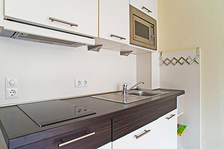 Küche Fewo 32 a, Appartementhaus am Kurpark