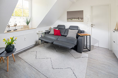 Wohnraum Fewo 34, Appartementhaus am Kurpark