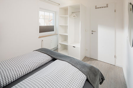 Schlafzimmer 2 Fewo 35, Appartementhaus am Kurpark