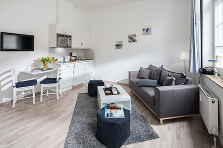 Wohnraum Appartement 5 Appartementhaus am Kurpark