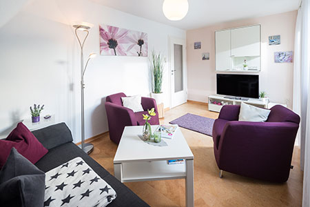 Wohnraum Appartement Strandflieder, Ferienhaus Schipper